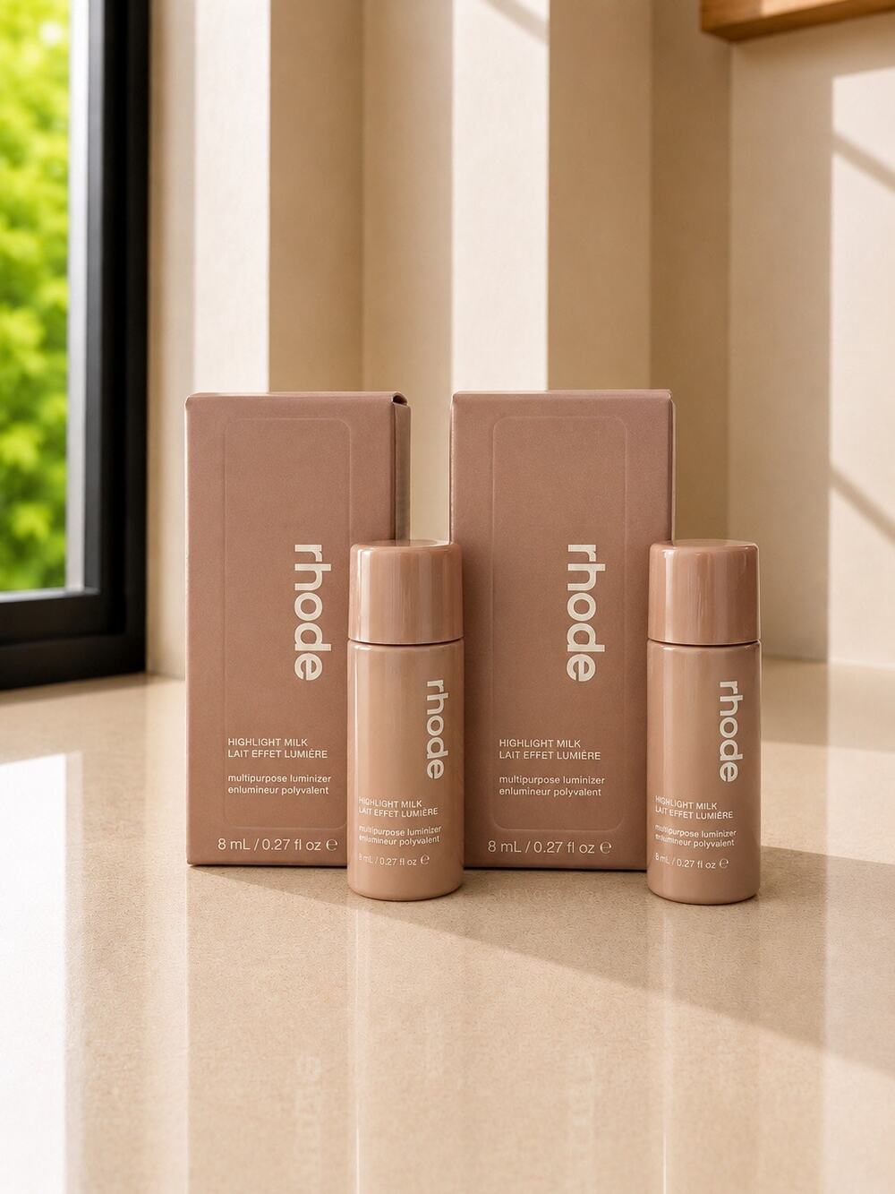 rhode Highlight Milk Duo 02 Pearly Champagne + 03 Warm Bronze